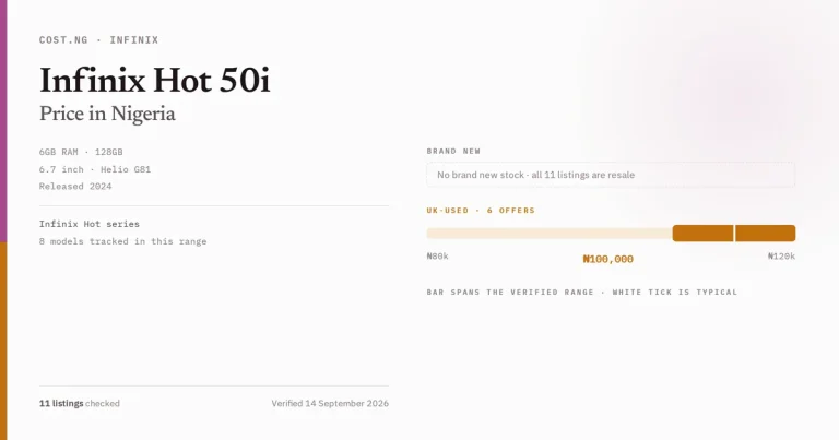 infinix hot 50i price in nigeria 2026