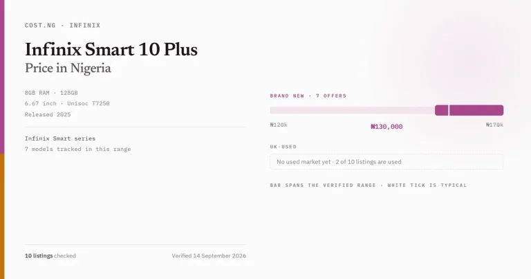 infinix smart 10 plus price in nigeria 2026