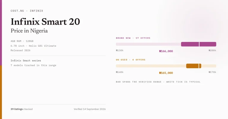 infinix smart 20 price in nigeria 2026