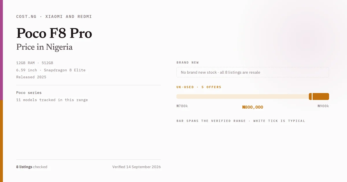 poco f8 pro price in nigeria 2026