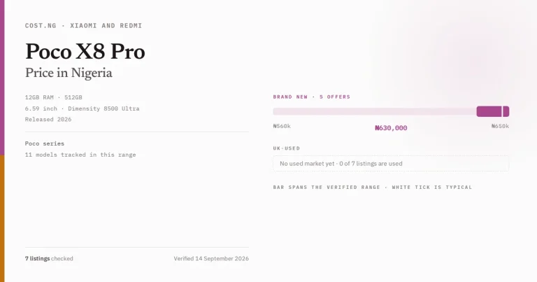 poco x8 pro price in nigeria 2026