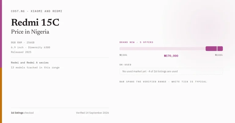redmi 15c price in nigeria 2026