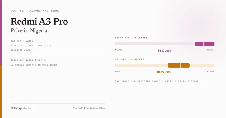 redmi a3 pro price in nigeria 2026